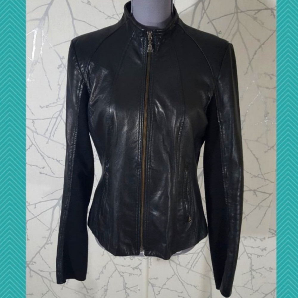 Black Danier leather jacket